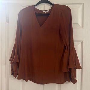 Orange long sleeve top